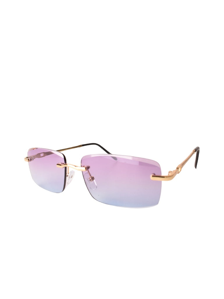 LUNETTES CENTRAL VISION VIOLET/BLEU RECTANGLE