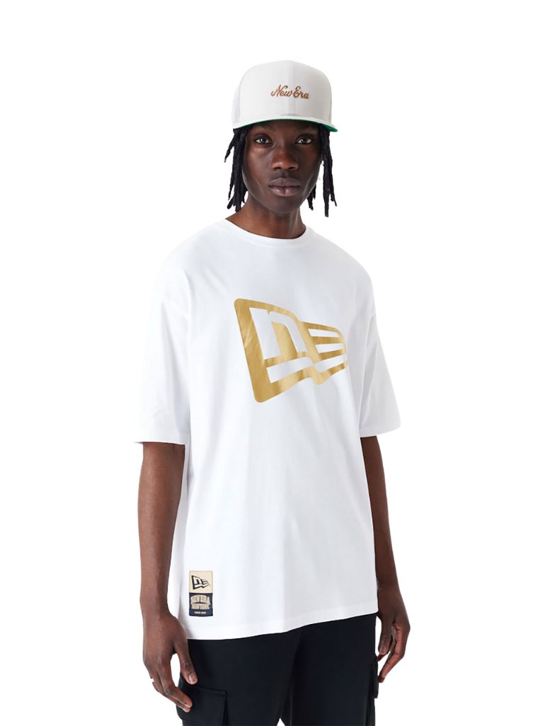 T-SHIRT NEW ERA FLAG BLANC