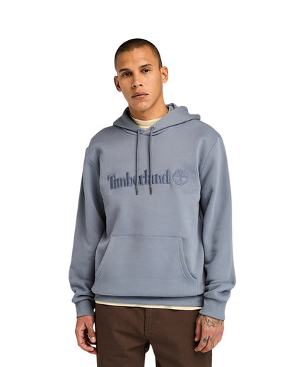 HOODIE TIMBERLAND HAMP LOGO BRODE BLEU