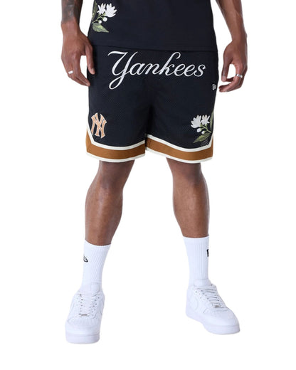 SHORT NEW ERA FLORAL MESH NY YANKEES NOIR