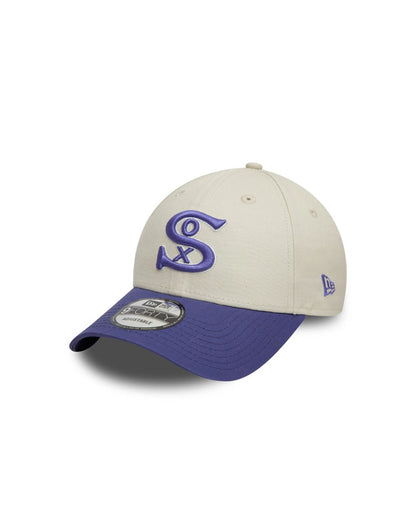 CASQUETTE 9FORTY WS PATCH WHITE SOX CREME/VIOLET