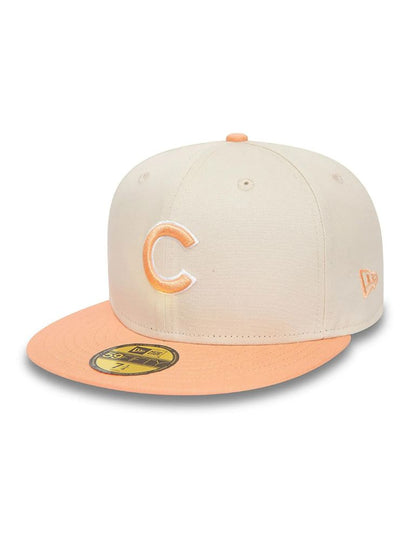 CASQUETTE NEW ERA 59 FIFTY CUBS CHICAGO BEIGE/PECHE