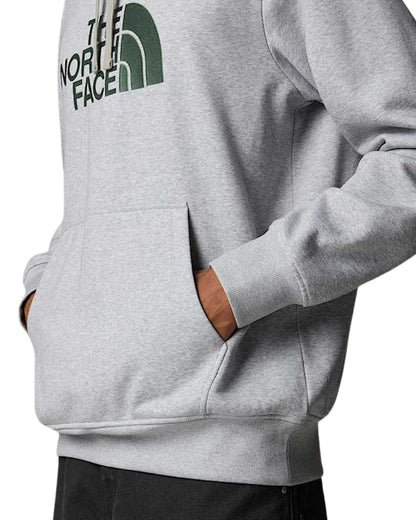 HOODIE THE NORTH FACE DREW PEAK GRIS LOGO VERT