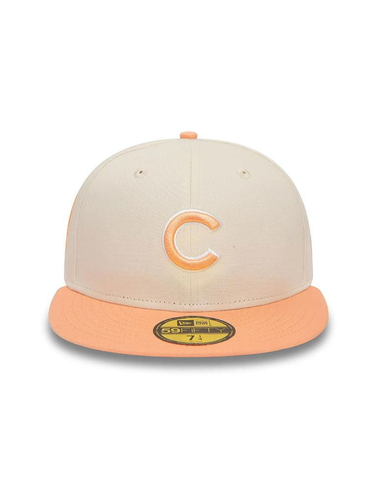 CASQUETTE NEW ERA 59 FIFTY CUBS CHICAGO BEIGE/PECHE