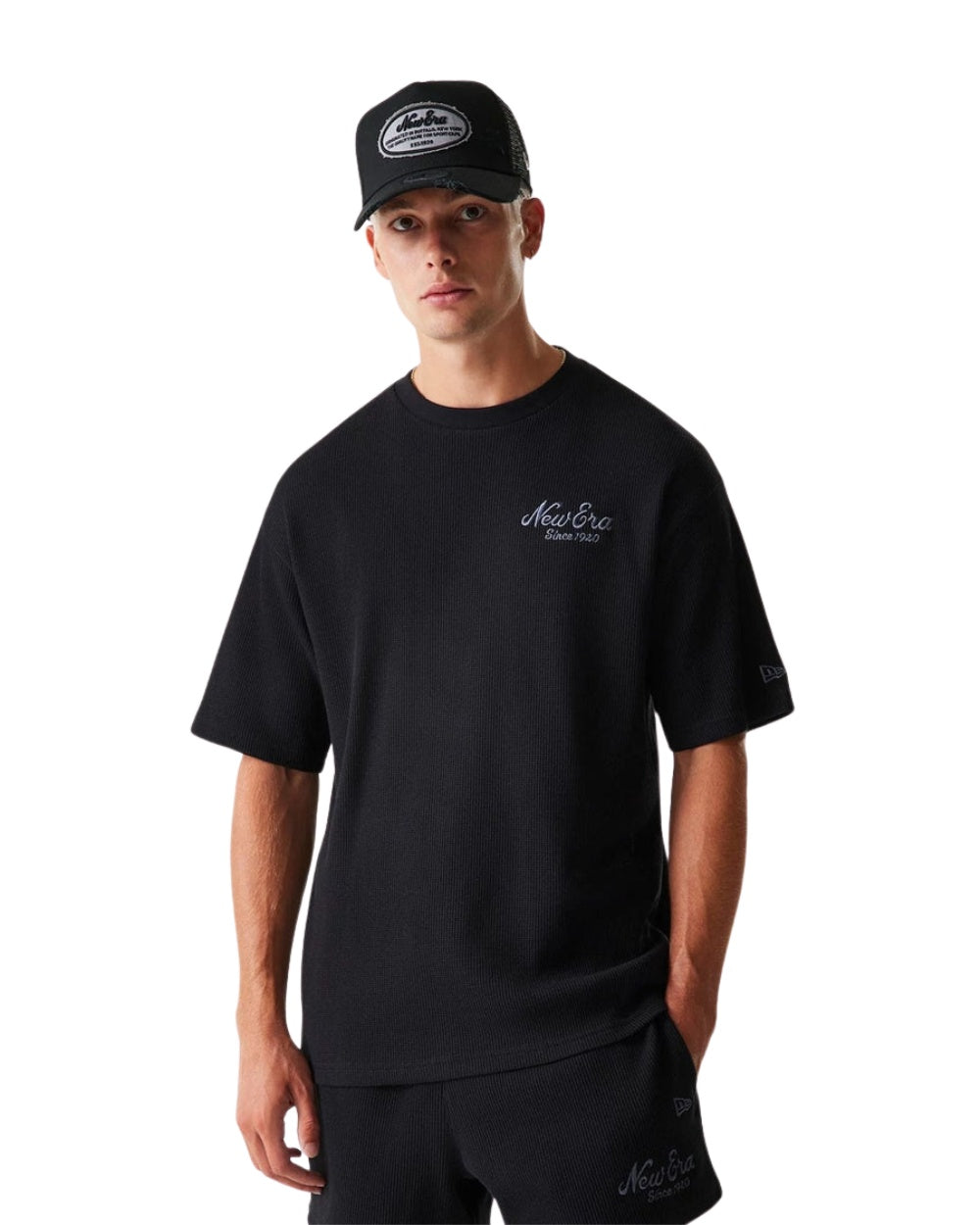 T-SHIRT NEW ERA WAFFLE NOIR