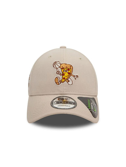 CASQUETTE NEW ERA PIZZA BASKETBALL BEIGE