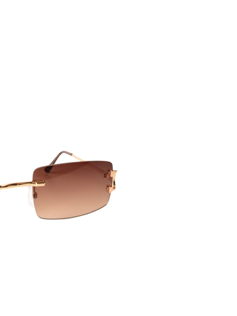 LUNETTES CENTRAL VISION MARRON RECTANGLE