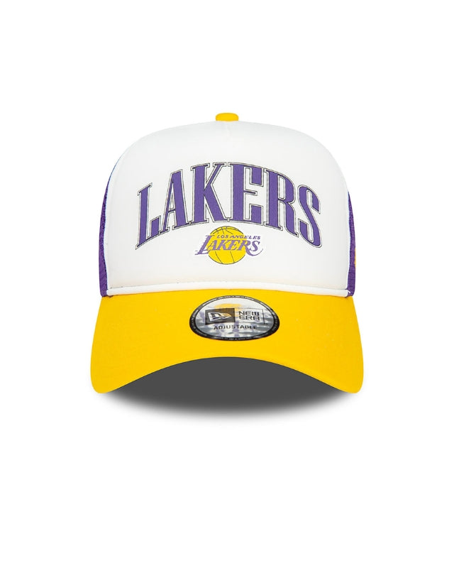 TRUCKER NEW ERA VIOLET/JAUNE LA LAKERS