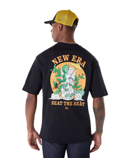 TSHIRT NEW ERA DRINK GRAPHIC NOIR