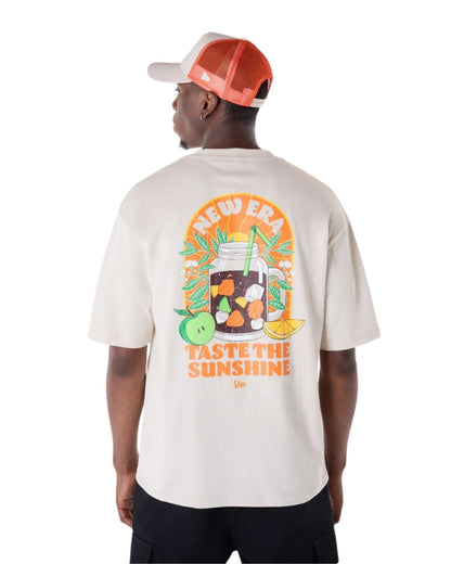 TSHIRT NEW ERA DRINK GRAPHIC BEIGE
