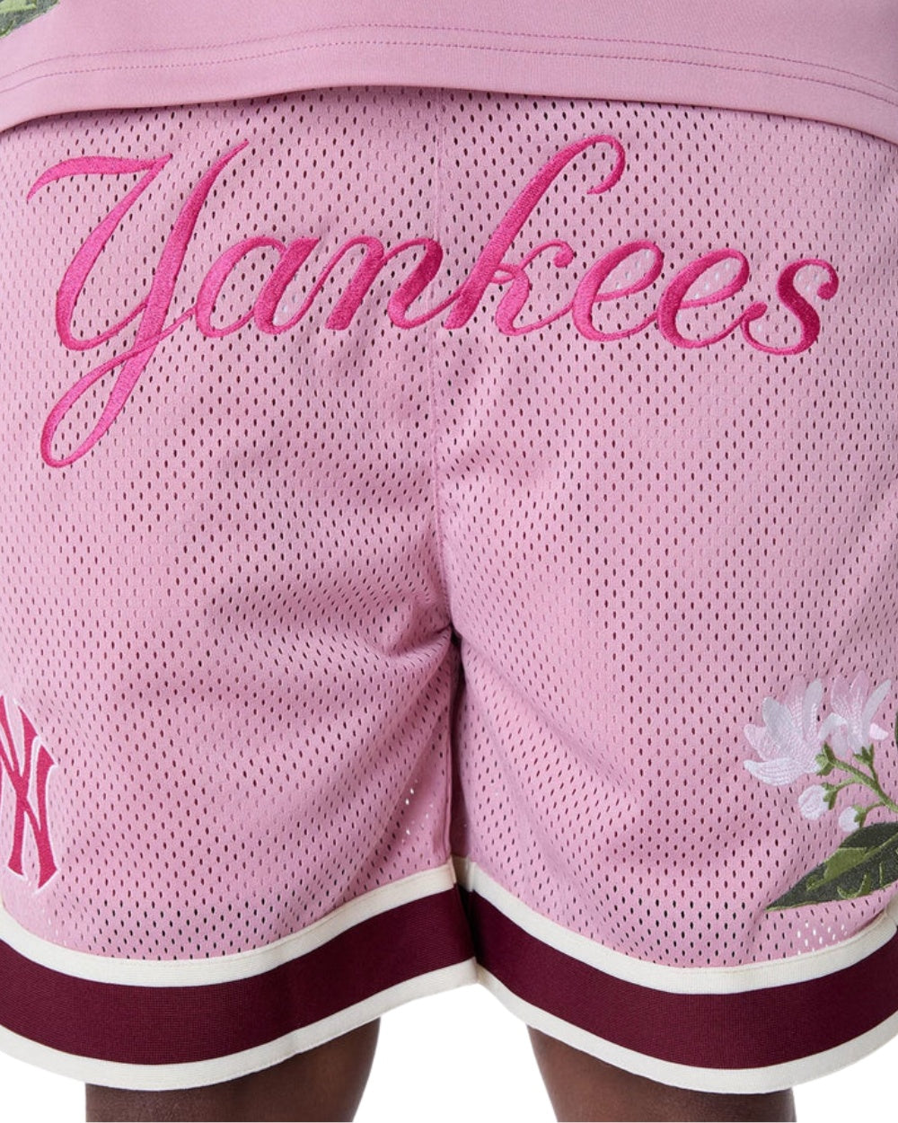 SHORT NEW ERA FLORAL MESH NY YANKEES ROSE