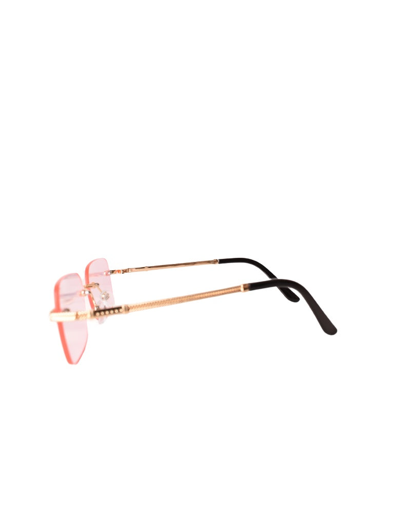 LUNETTES CENTRAL VISION ROSE RECTANGLE