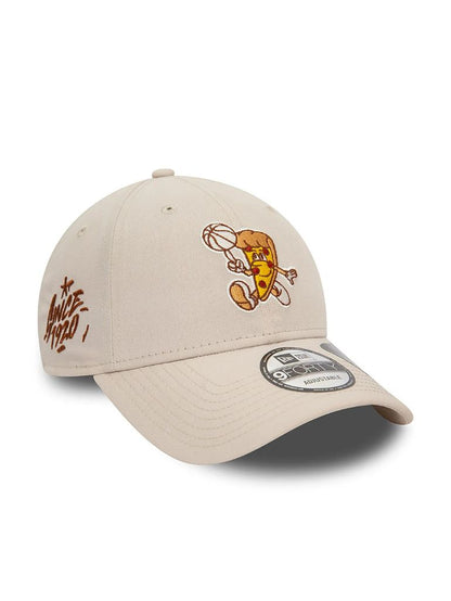 CASQUETTE NEW ERA PIZZA BASKETBALL BEIGE