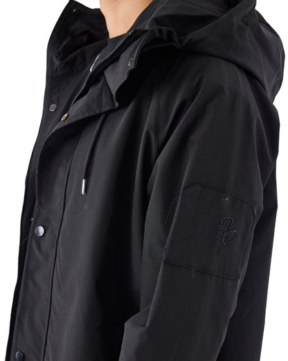 VESTE PROJECT X PARIS 3/4 IMPERMEABLE NOIR