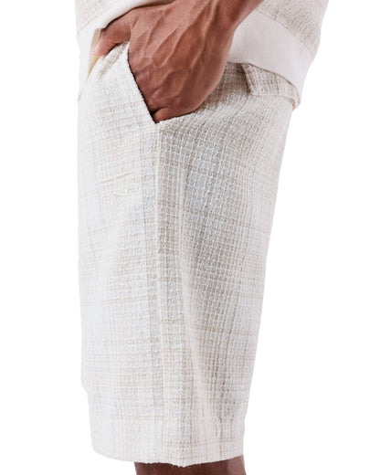 SHORT PROJECT X PARIS TWEED QUADRILLE BEIGE