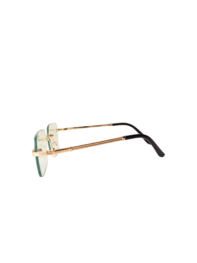 LUNETTES CENTRAL VISION VERT RECTANGLE