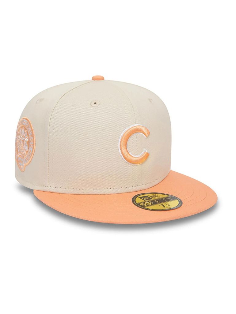 CASQUETTE NEW ERA 59 FIFTY CUBS CHICAGO BEIGE/PECHE