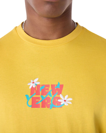 TSHIRT NEW ERA DRINK GRAPHIC JAUNE