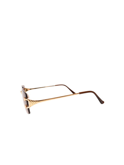 LUNETTES CENTRAL VISION MARRON RECTANGLE