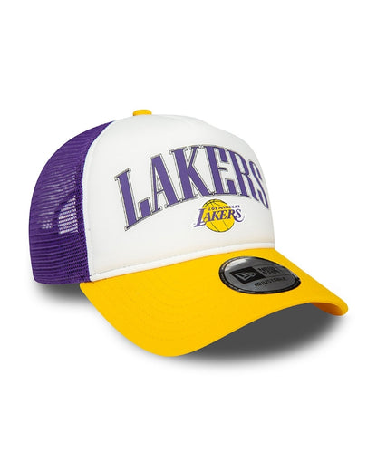 TRUCKER NEW ERA VIOLET/JAUNE LA LAKERS