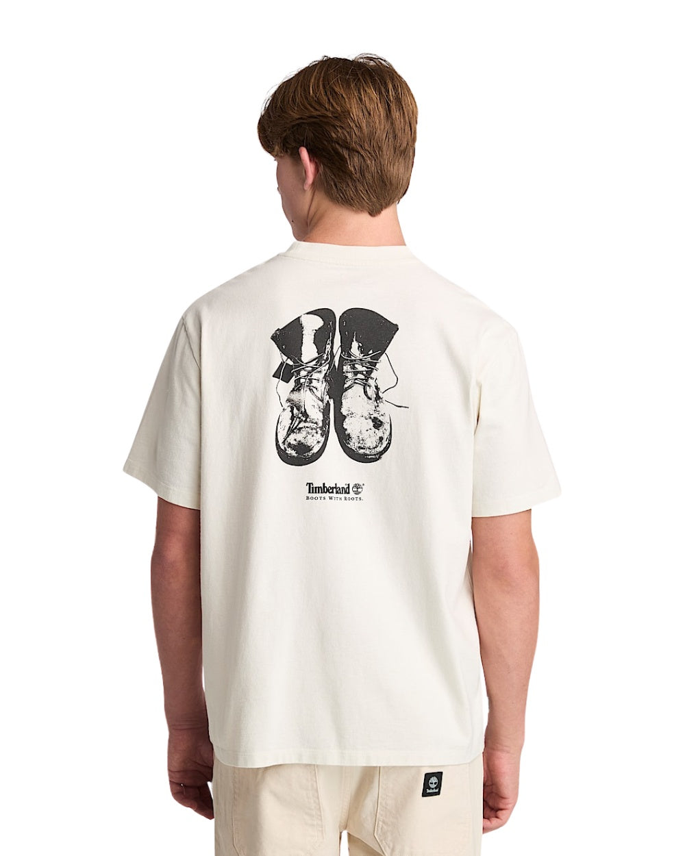 T-SHIRT TIMBERLAND "BOOTS WITH ROOTS" BLANC