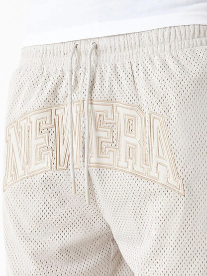 SHORT MESH NEW ERA ARCH LOGO BEIGE