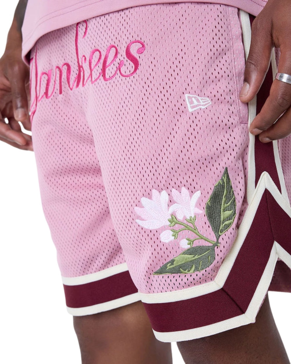 SHORT NEW ERA FLORAL MESH NY YANKEES ROSE