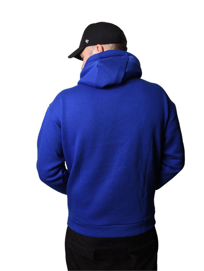 HOODIE ADJ BLEU INDIGO COEUR BLANC