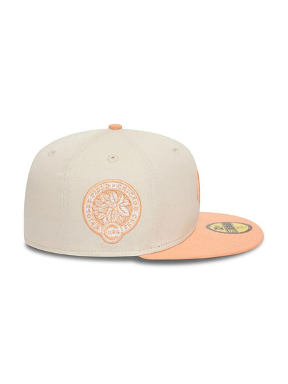 CASQUETTE NEW ERA 59 FIFTY CUBS CHICAGO BEIGE/PECHE