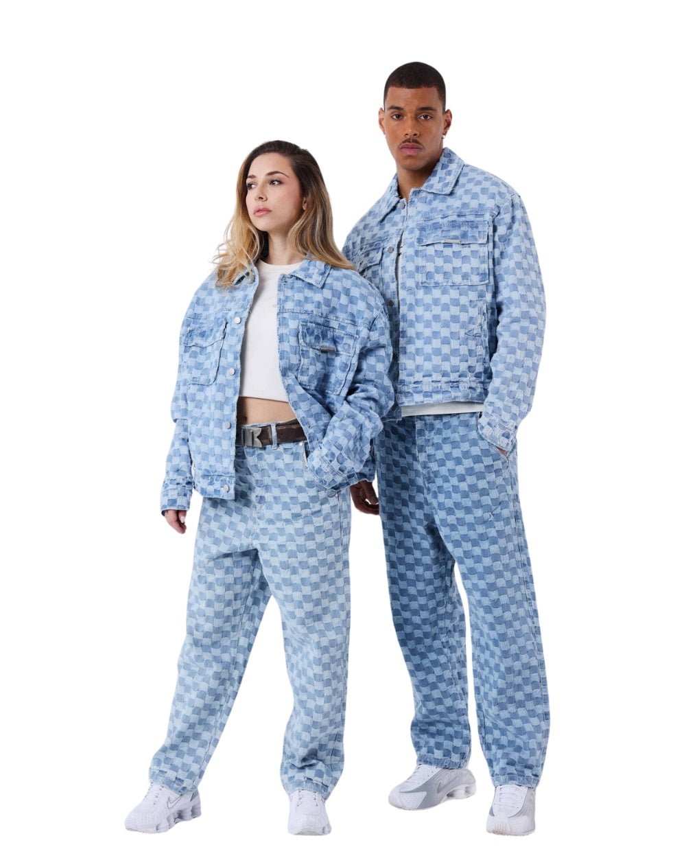 JEAN PROJECT X PARIS MOTIF DAMIER BLEU