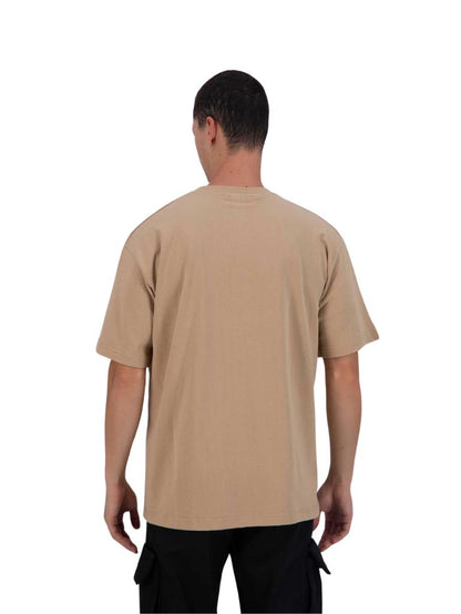 TSHIRT ADJ BEIGE COEUR GRIS