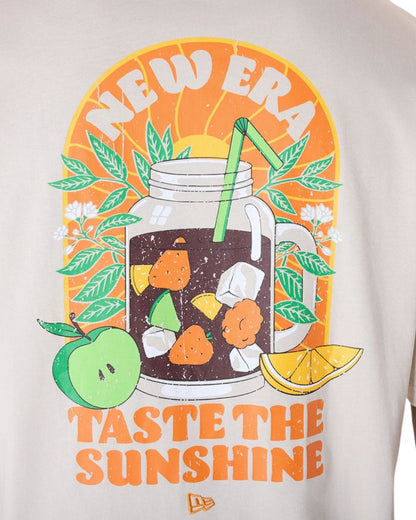 TSHIRT NEW ERA DRINK GRAPHIC BEIGE