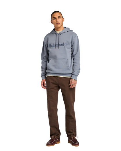 HOODIE TIMBERLAND HAMP LOGO BRODE BLEU