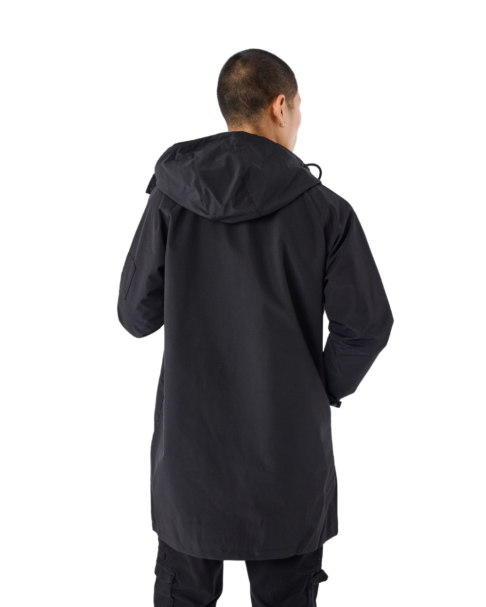 VESTE PROJECT X PARIS 3/4 IMPERMEABLE NOIR