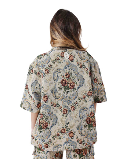 CHEMISE PROJECT X PARIS FLEUR BRODE TAPISSERIE