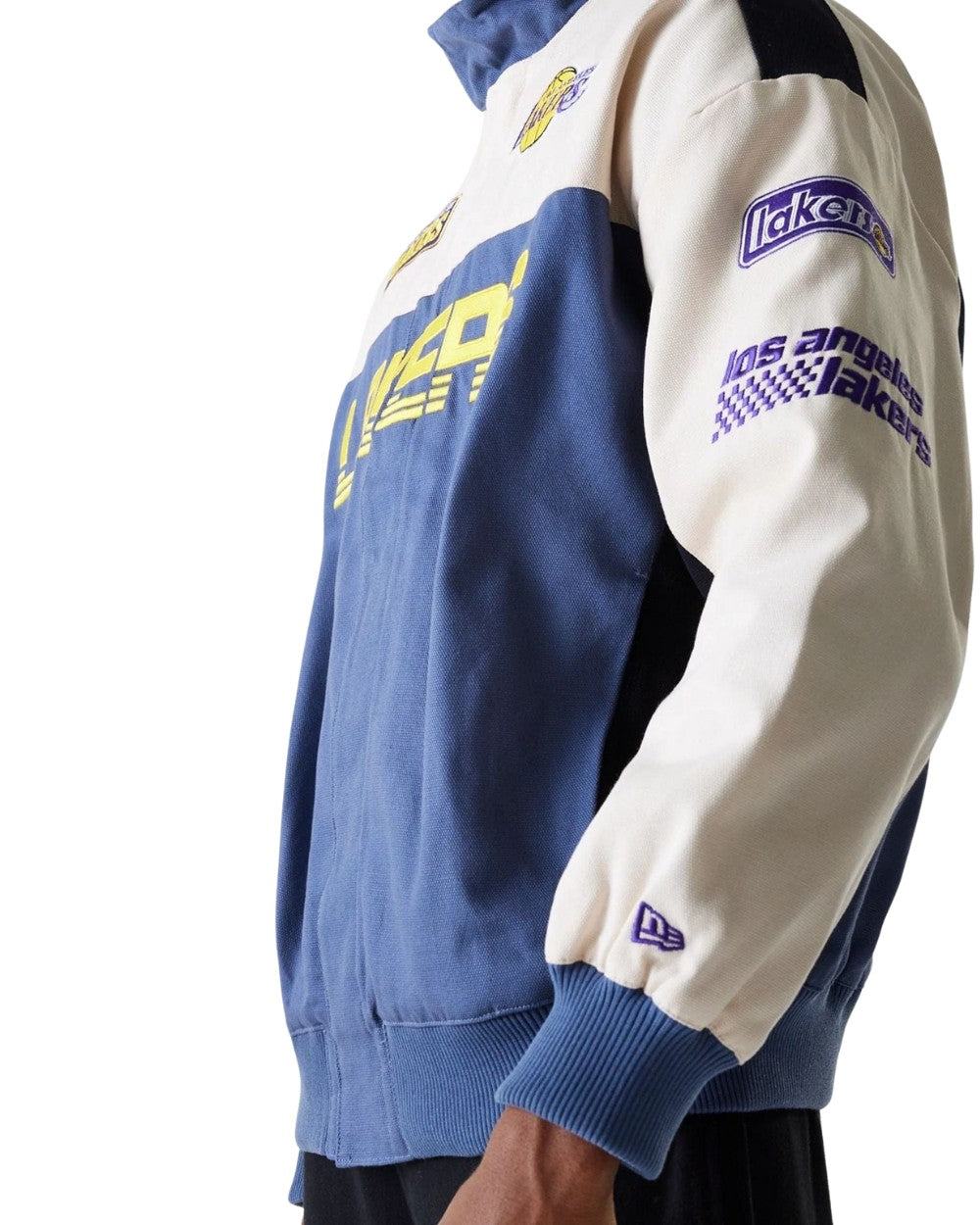 VESTE NEW ERA MOTORSPORT LAKERS BLEU/BEIGE