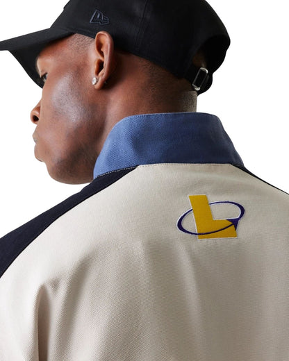 VESTE NEW ERA MOTORSPORT LAKERS BLEU/BEIGE