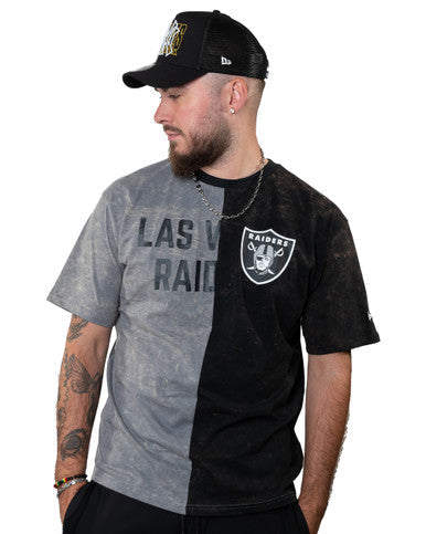 Tee Shirt New Era Las Vegas Raiders Gris Et Noir