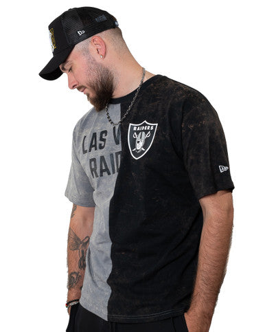 Tee Shirt New Era Las Vegas Raiders Gris Et Noir