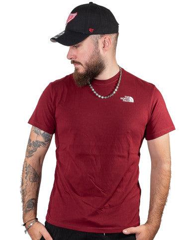 Tee Shirt Red Box Cel A7X1K The North Face Bordeaux - Cashville