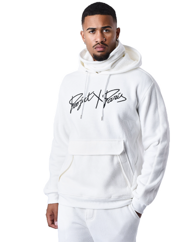 Hoodie Project X Paris Capuche et Col Blanc - Cashville