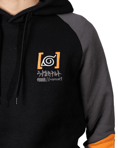 Hoodie Naruto Noir/Orange Capslab - Cashville