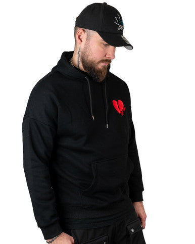 HOODIE PROJECT X PARIS COEUR BRISE NOIR - Cashville