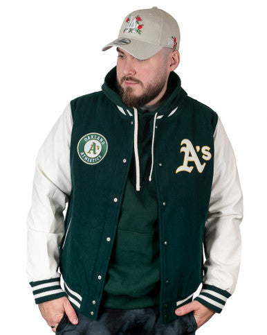 Blouson Universitaire Oakland Athletics MLB Heritage Vert New Era - Cashville