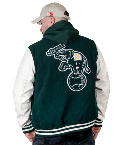 Blouson Universitaire Oakland Athletics MLB Heritage Vert New Era - Cashville