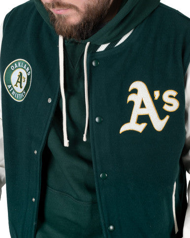 Blouson Universitaire Oakland Athletics MLB Heritage Vert New Era - Cashville