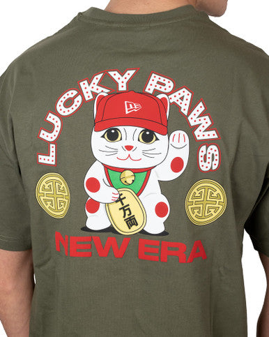 T-shirt Lucky Paws Kaki New Era - Cashville