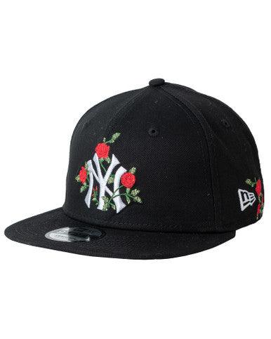 Casquette Fitted 9Fifty Flower New York Yankees Noir New Era - Cashville