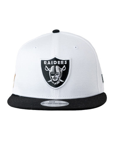 Casquette Snapback 59Fifty White Crown Raiders Blanc Noir New Era - Cashville