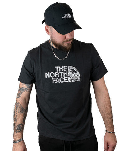 T-Shirt Woodcut Dome A827H Noir The North Face - Cashville